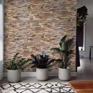 Natural Drift – 3D timber wall panel made from recycled wood with raw, natural finish, featuring organic texture and warm wood tones for interior design.