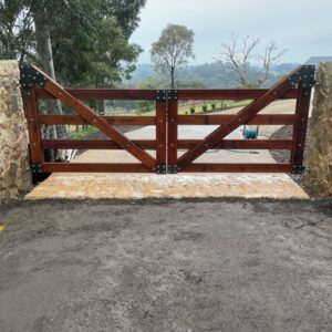 Built Gate Custom Built Gates | Karri Hardwood | Rustic World Timbers