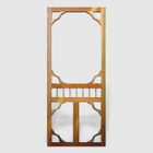 Queenstown Timber Screen Door 5 Queenstown hardwood screen door featuring decorative corners and solid lower panels, built for classic Australian-style entrances