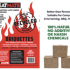 Heatmate Recycled Timber Briquettes 1 Heatmate Recycled Timber Briquettes made from 100% recycled kiln-dried timber